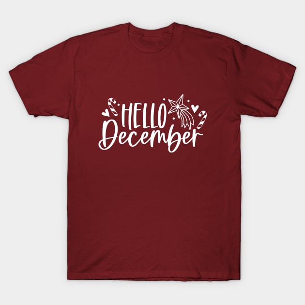 Hello December - Winter Vibes T-Shirt by Bowtique Knick & Knacks